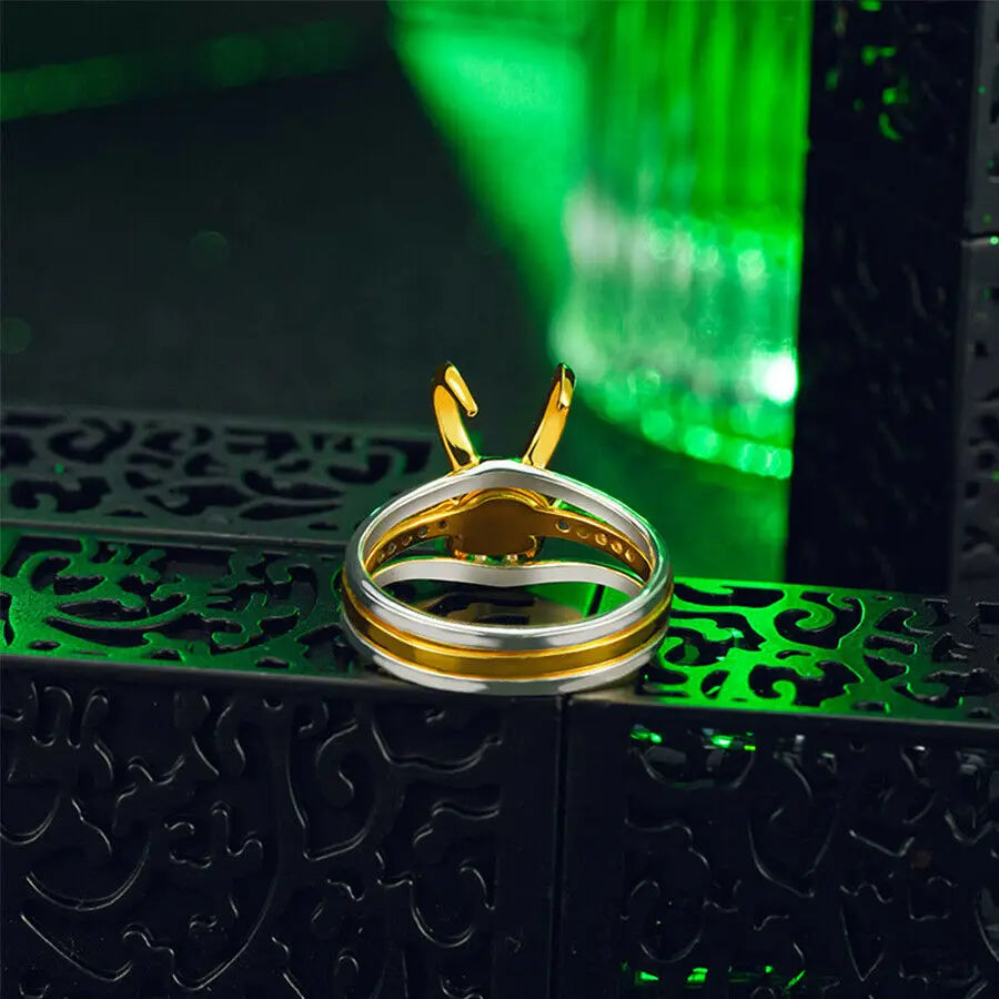 925 Sterling Silver Loki Helmet Ring Avenger Charm Superhero - Style Savvy Collections