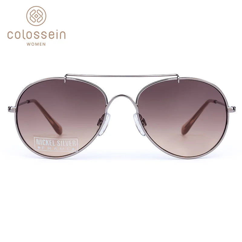 COLOSSEIN Sunglasses Women New Fashion Crystal Round Gradient - Style Savvy Collections