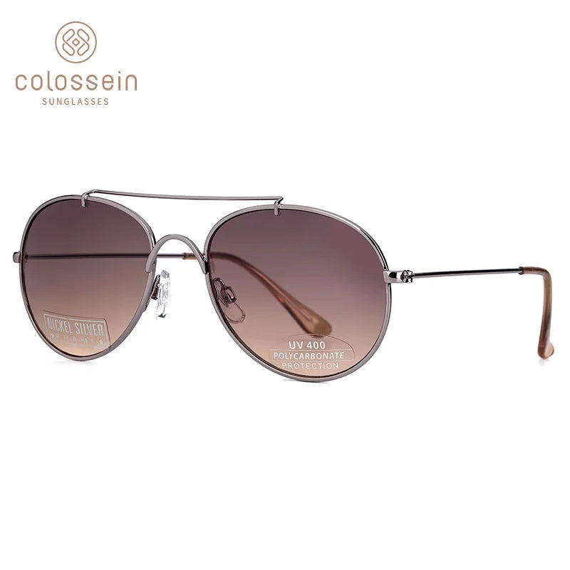 COLOSSEIN Sunglasses Women New Fashion Crystal Round Gradient - Style Savvy Collections