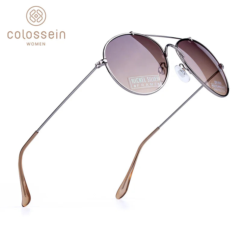 COLOSSEIN Sunglasses Women New Fashion Crystal Round Gradient - Style Savvy Collections