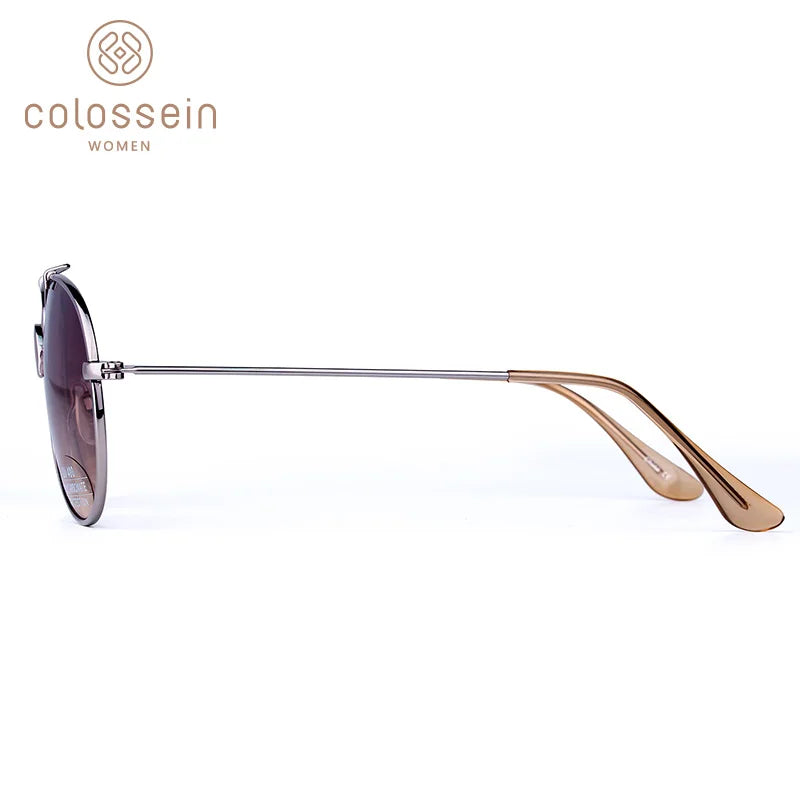 COLOSSEIN Sunglasses Women New Fashion Crystal Round Gradient - Style Savvy Collections