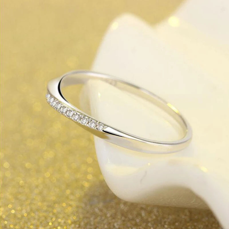 USA STOCK Uloveido 925 Sterling Silver Simple Rings