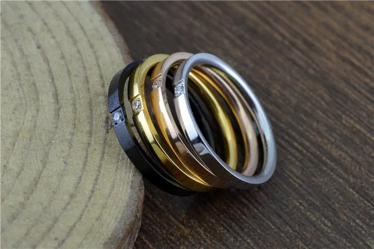 US STOCK Uloveido Stainless Steel Rings for Men/Women