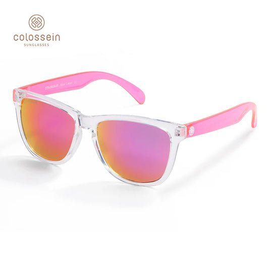 Sunglasses For Women Gradient Colorful Lens Glasses, Transparent Frame UV400 Sunglasses