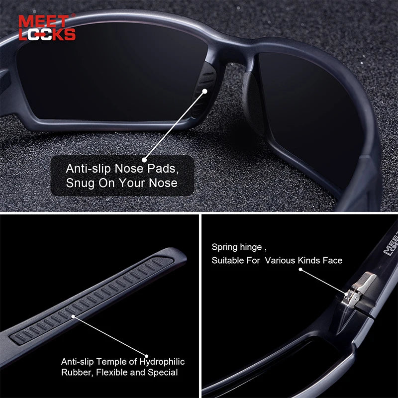 MEETLOCKS Cycling Bike Polarized Sun Glasses - Style Savvy Collections