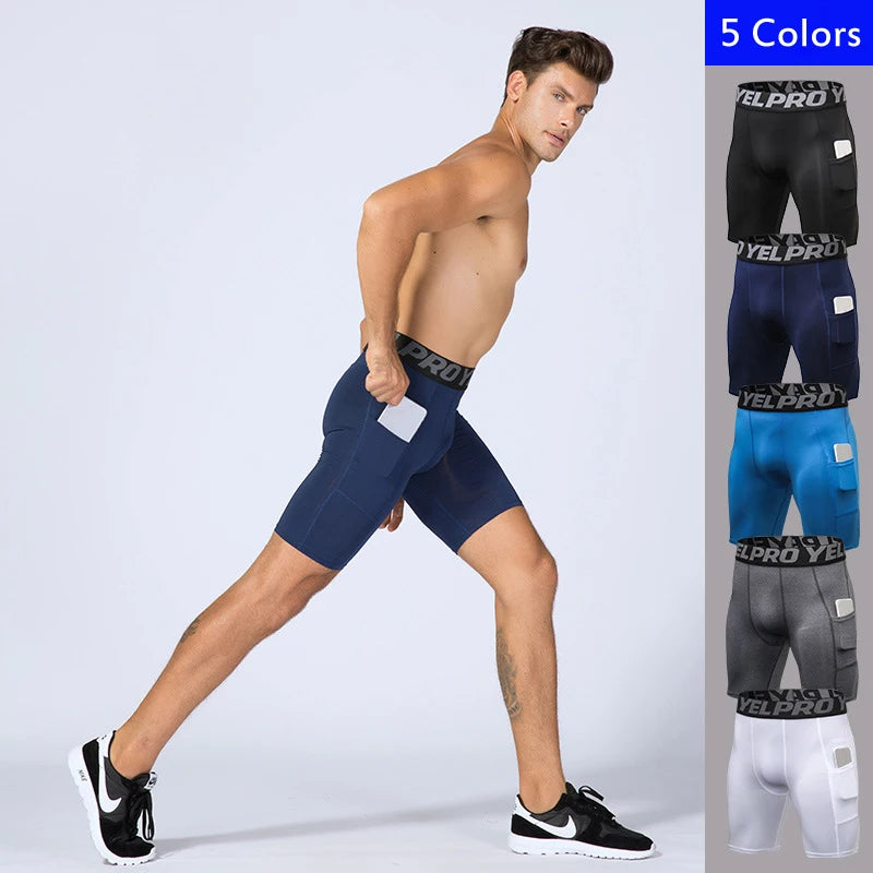 Men's Quick Dry Compression Running Shorts