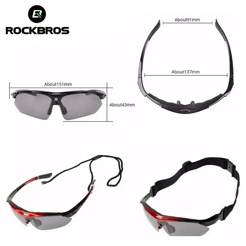 ROCKBROS Polarized Glasses Cycling Sunglasses - Style Savvy Collections