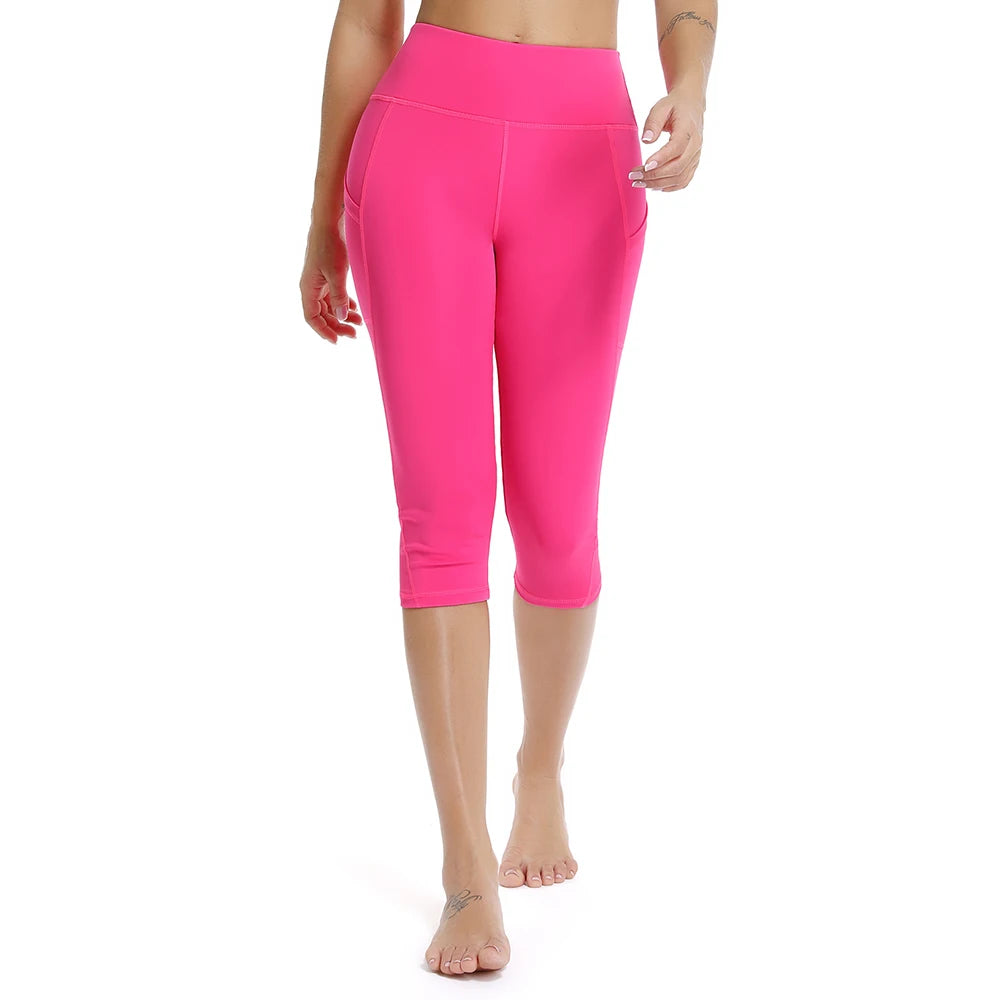 Yoga Leggings With Pocket Push-Up High Waist