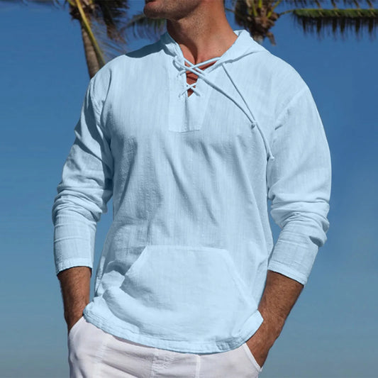 Men's Solid Color Shirts Men Casual Beach Tropical - Style Savvy Collections