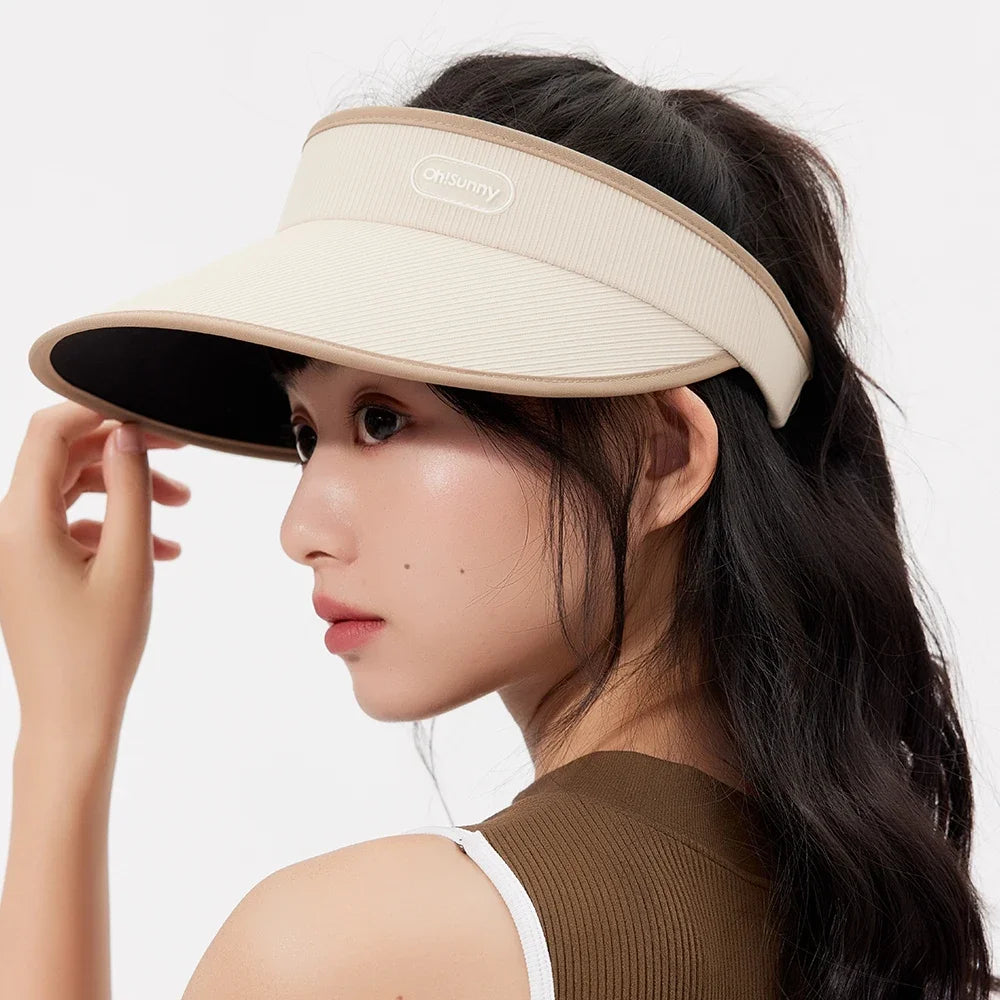 Summer Sun Protection Visor w/ Adjustable lAnti-UV UPF50 - Style Savvy Collections