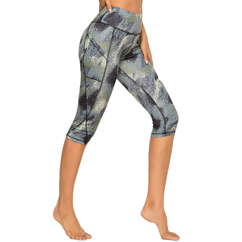 Yoga Leggings With Pocket Push-Up High Waist