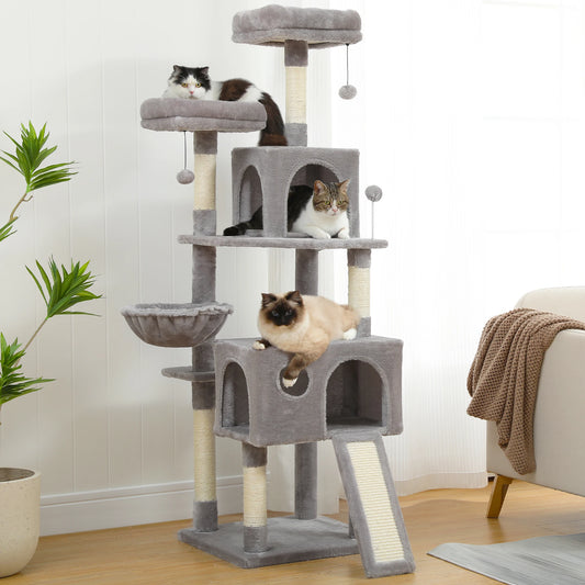 Free Shipping  Multi-Level Cat Tree For Cats With Cozy Perches