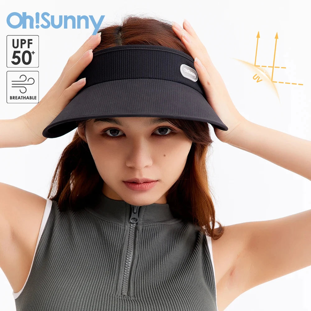 Summer Sun Protection Visor w/ Adjustable lAnti-UV UPF50 - Style Savvy Collections