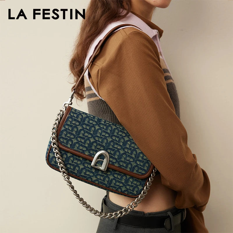 LA FESTIN  New Bag Original Shoulder Crossbody Square chain Bag - Style Savvy Collections