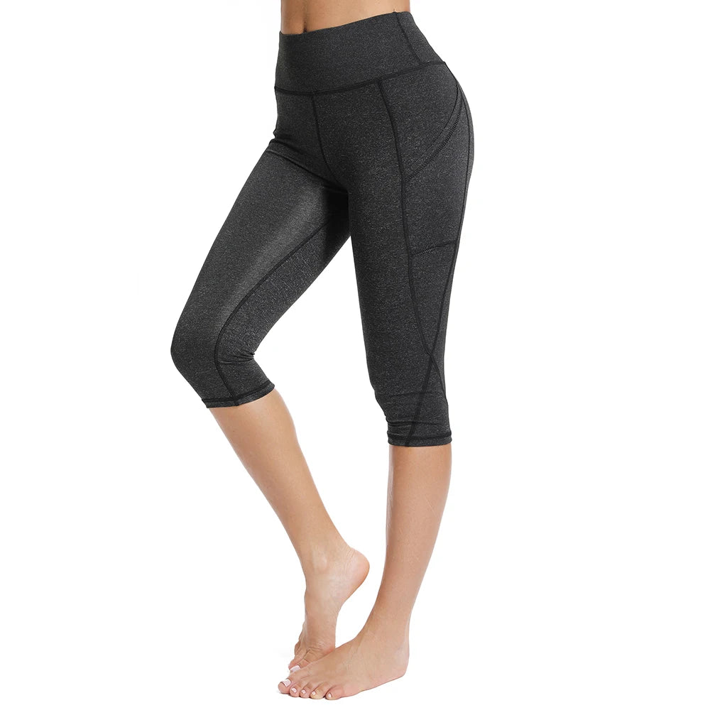 Yoga Leggings With Pocket Push-Up High Waist