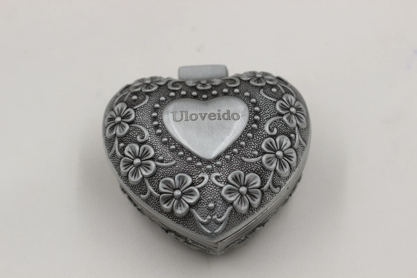 Rectangle & Heart Shaped Alloy Jewelry Storage Gift Box for Rings, Necklaces or Earrings