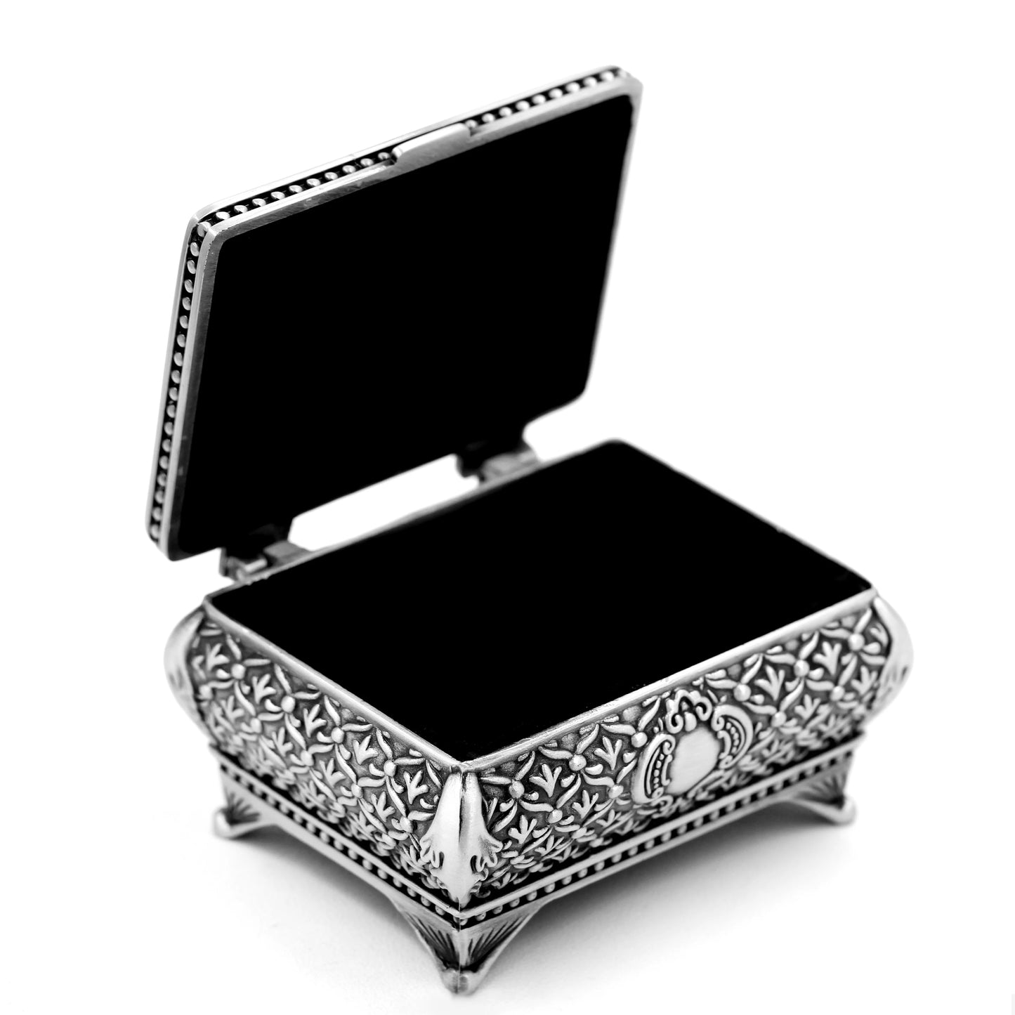 Rectangle & Heart Shaped Alloy Jewelry Storage Gift Box for Rings, Necklaces or Earrings