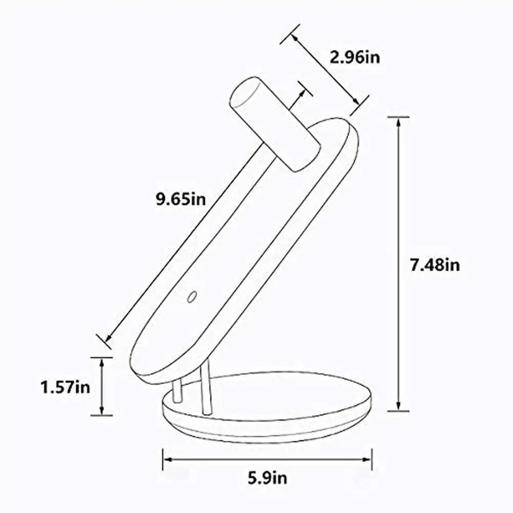 Hair Dryer Holder Stand Dyson Supersonic Magnetic Wooden Organizer with Brass Wire Stylish Display