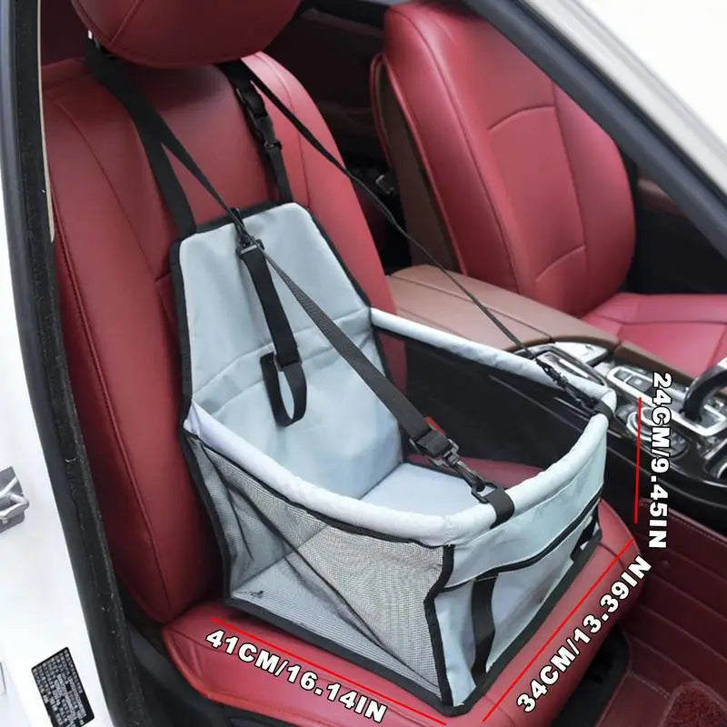 Pet Car Seat Puppy Carrier Breathable Car Seat 2 Small Dogs Dog Car