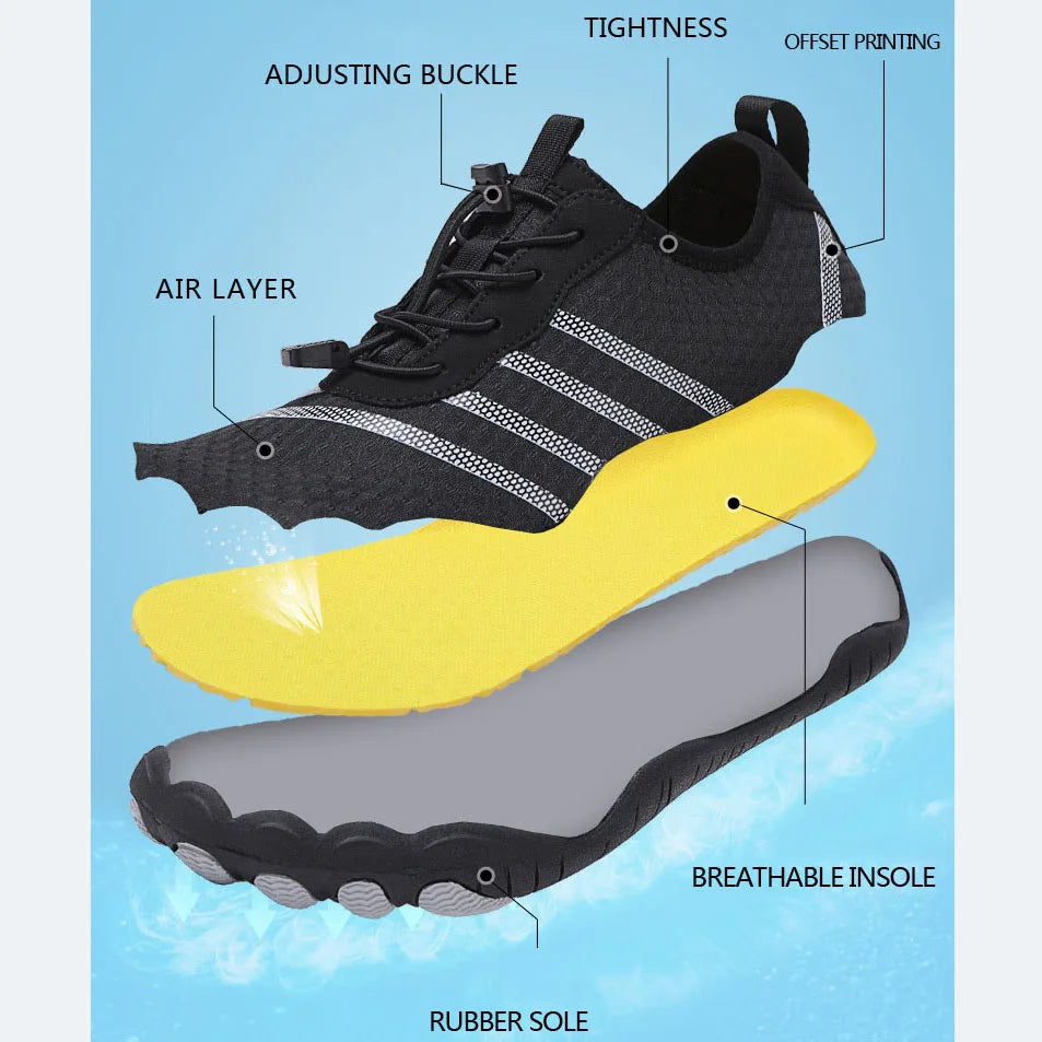 Oulylan Water, Men, or Women Beach Aqua Shoes Quick Dry for hiking, Wading, Sneakers, Swimming or Climbing - Style Savvy Collections