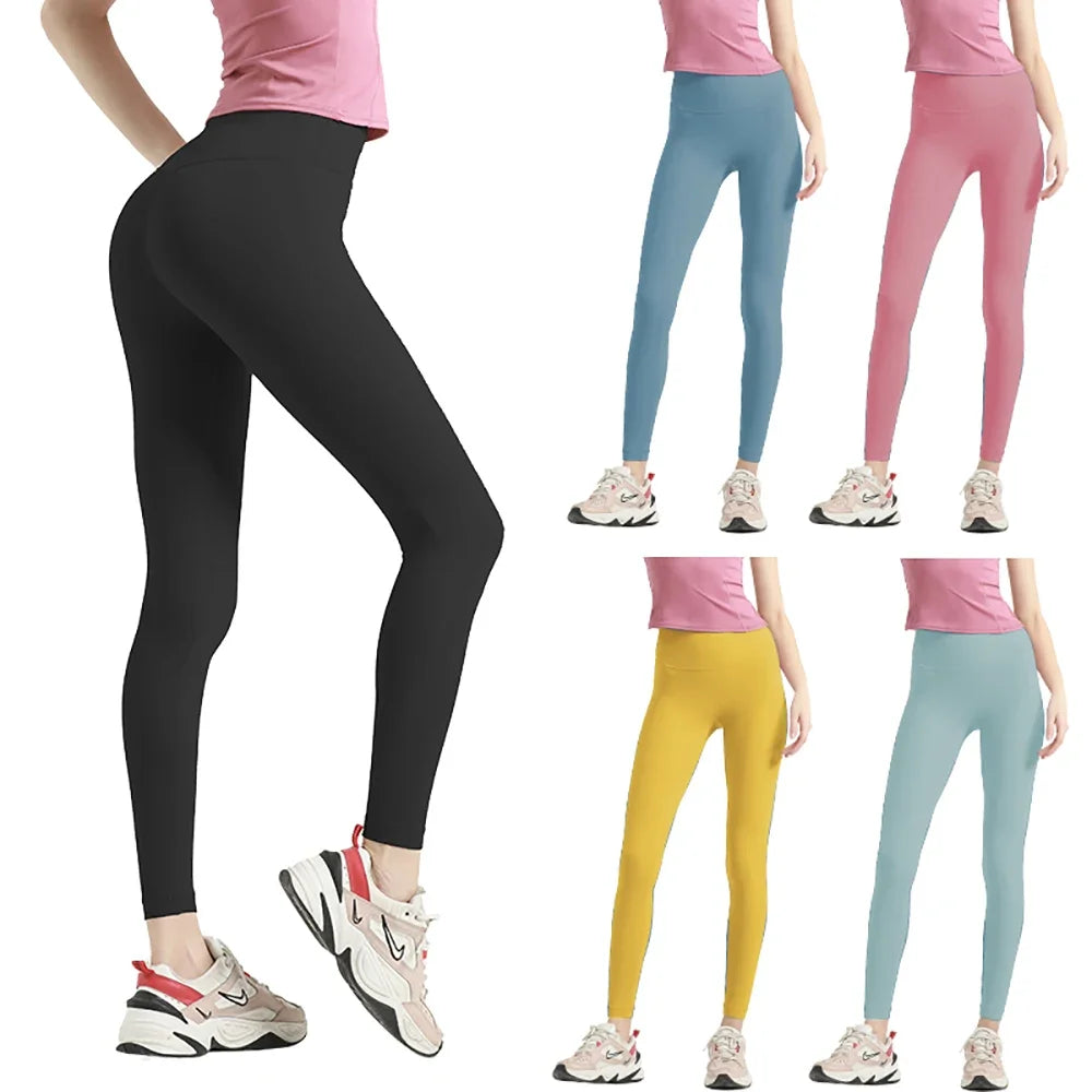 US Stock OhSunny High Waist Leggings Push Up Sport Naked Feeling Women Fitness Running Yoga Energy Seamless Pants Gym - Style Savvy Collections