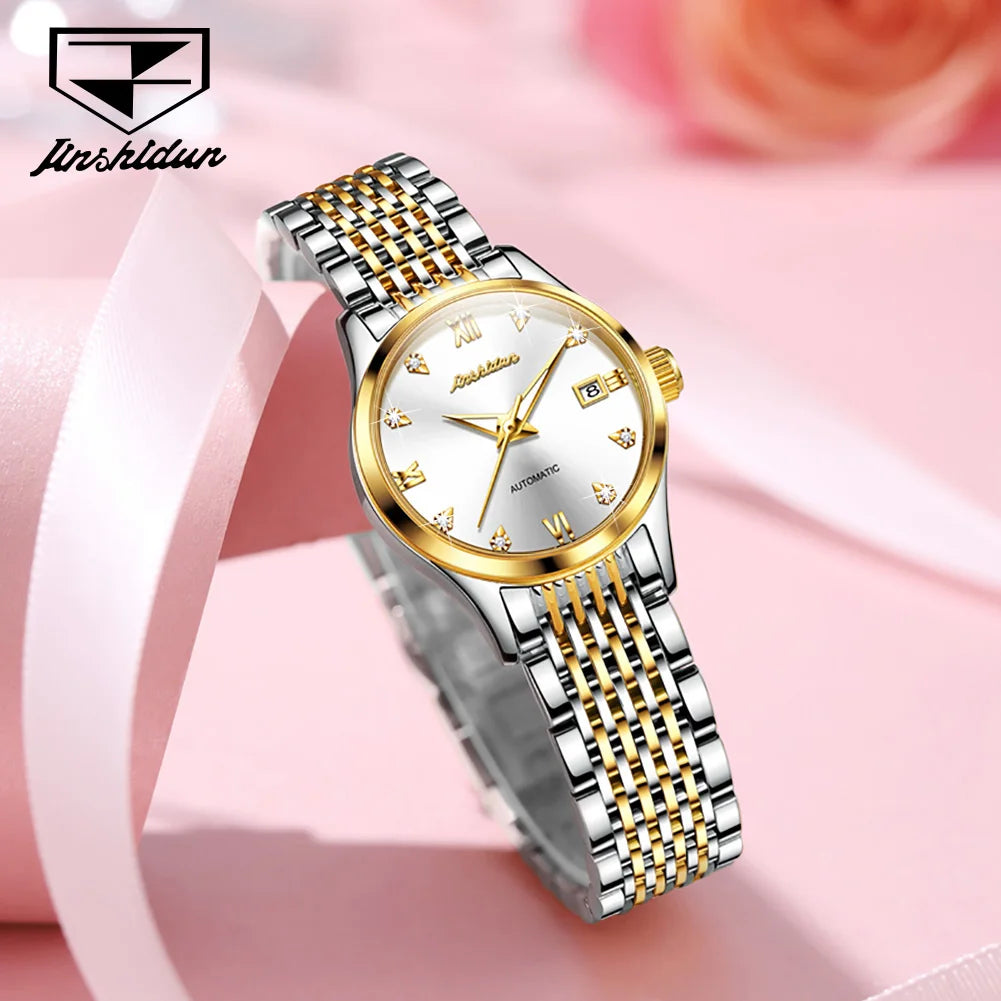 Luxury Gold Watch Automatic Mechanical Watches for Women 5Bar Waterproof  Wrist watch - Style Savvy Collections