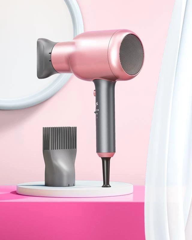 Professional Ionic Hair Dryer with Diffuser Curling iron